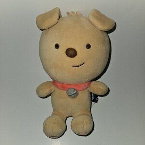 Kakao Frodo Little Friends 9" Tan Puppy Dog Plush Squishy Korea Half Smile